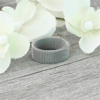 Ring flexibel Silber aus Edelstahl Unisex