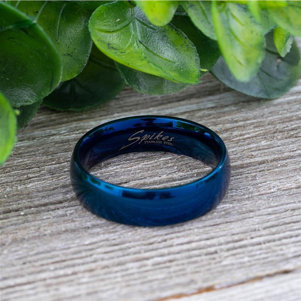 Ring klassisch Blau aus Edelstahl € Unisex, 11,99