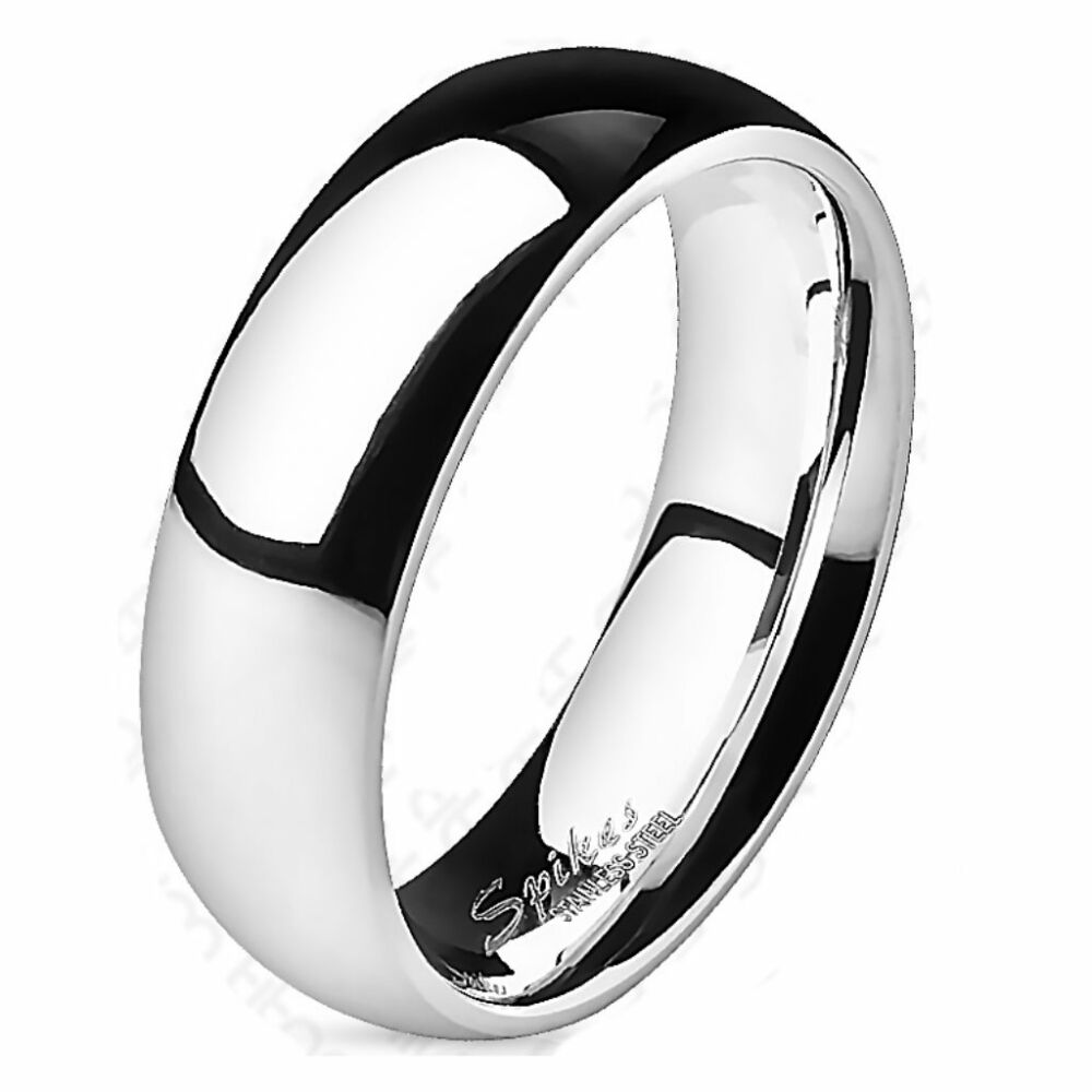 Ring hochglanzpoliert Silber aus Titan Unisex