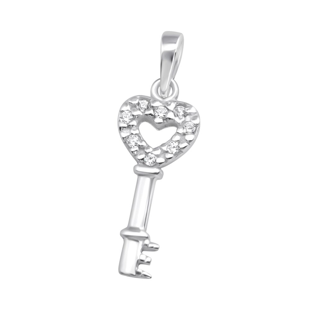 Anhanger Schlussel Silber Aus Edelstahl Unisex 4 95