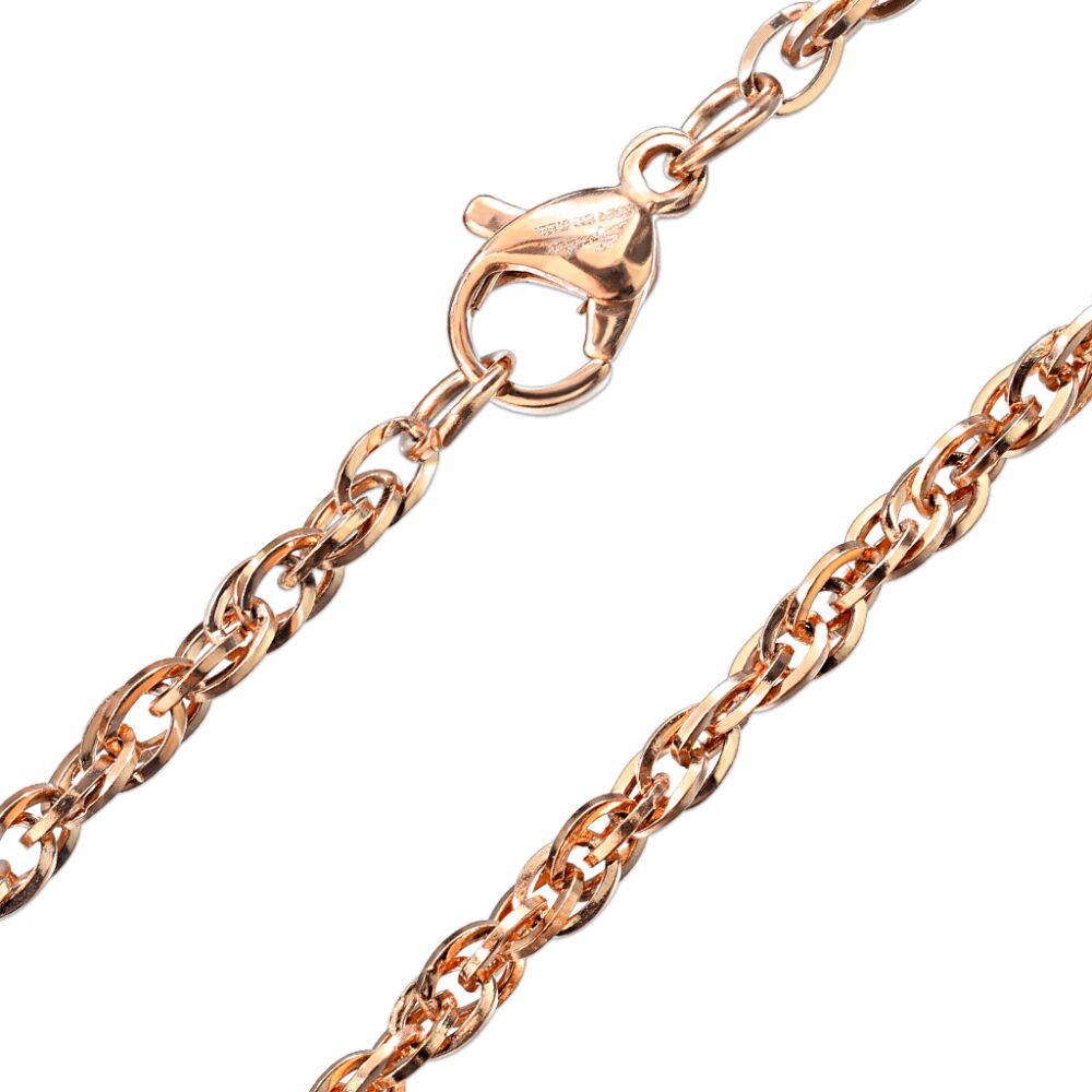 Kette Rosegold aus Edelstahl Unisex