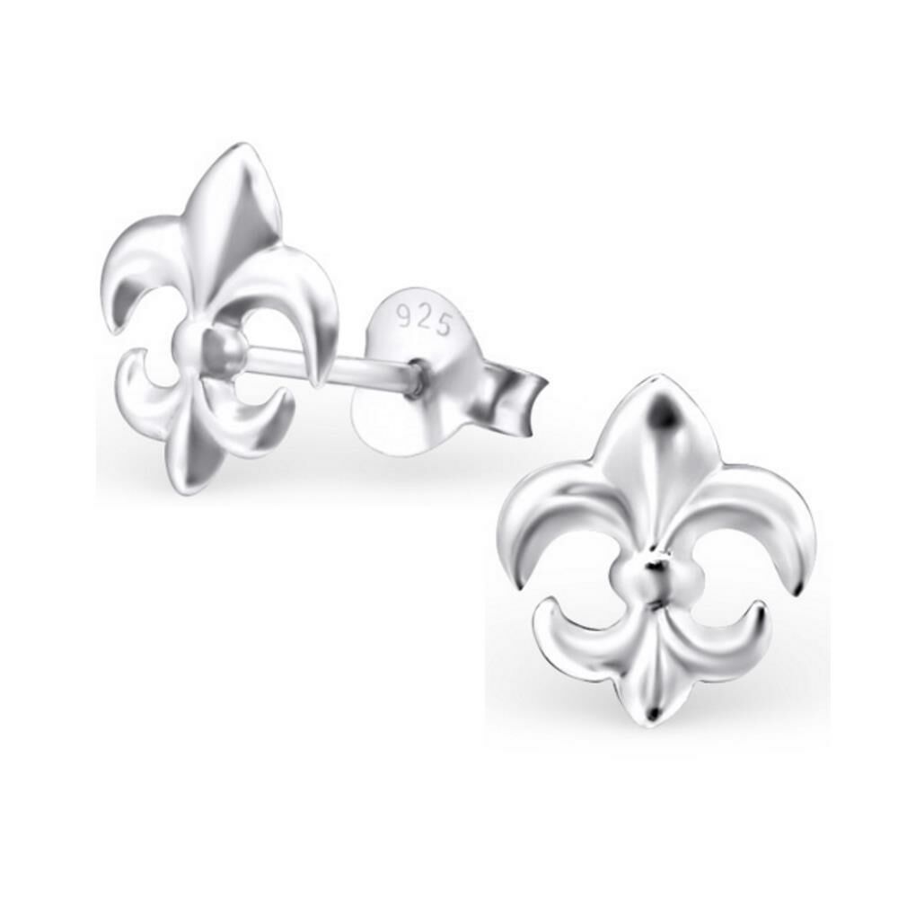 Ohrstecker Fleur de Lis aus 925 Silber Damen