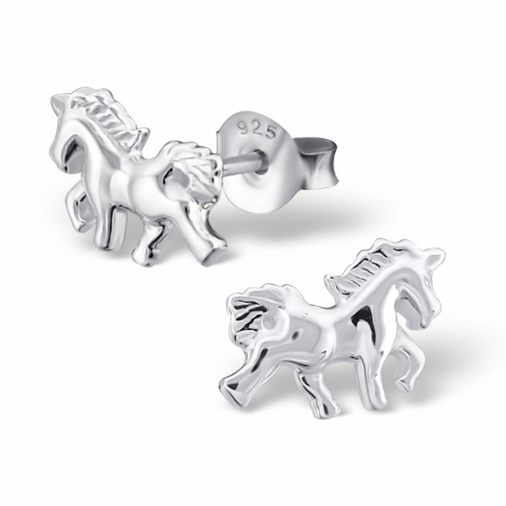 Ohrstecker Einhorn aus 925 Silber Damen