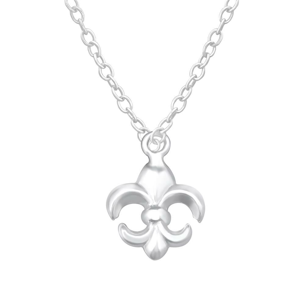 Kette Fleur de Lis aus 925 Silber Damen