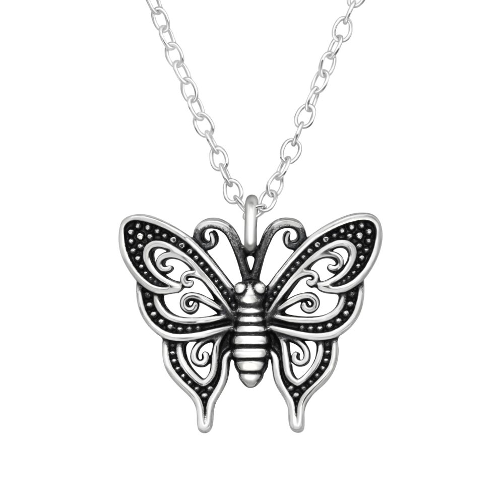 Kette Schmetterling aus 925 Silber Damen