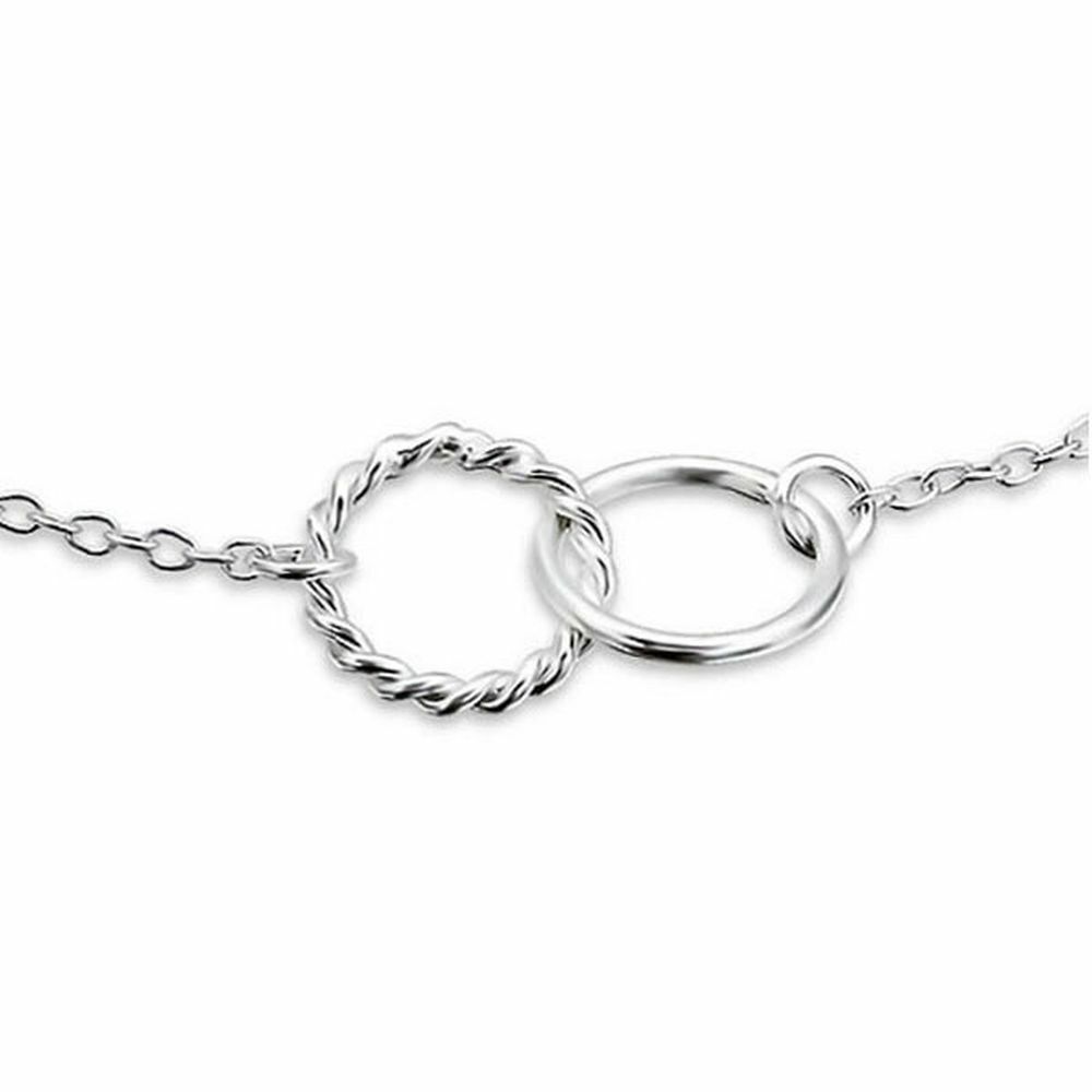 Armband verbunde Kreise Silber aus 925 Silber Damen