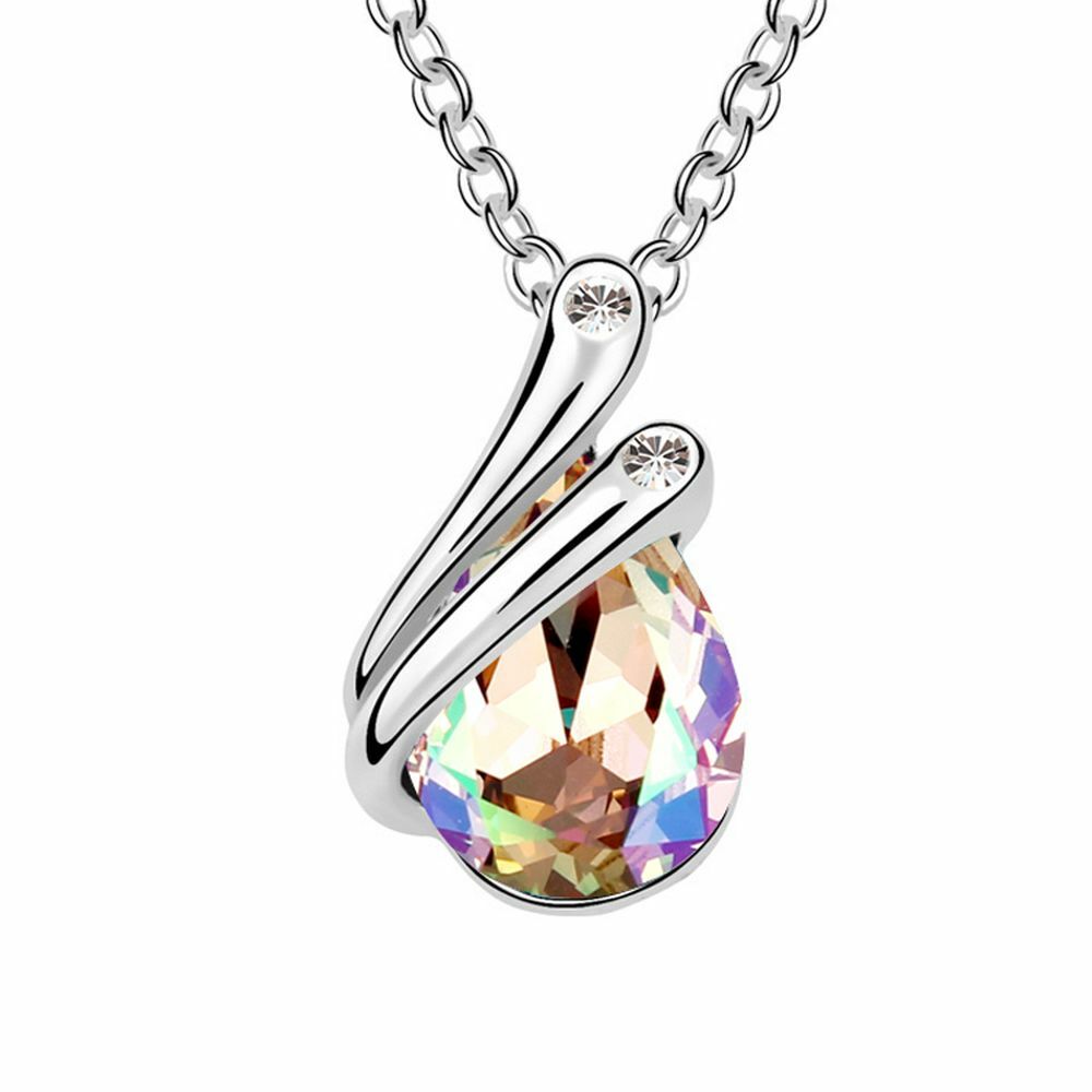 Kette Regenbogen Silber aus Messing Damen