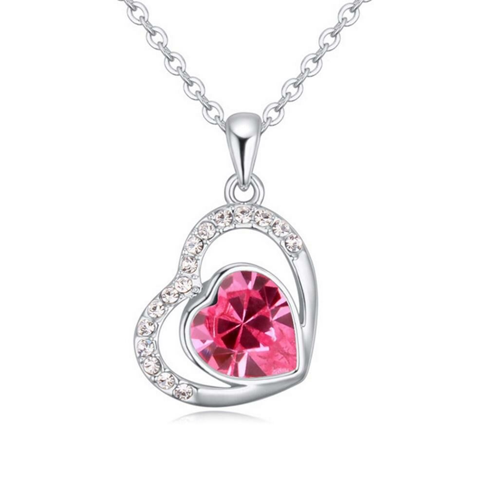 Kette Crazy Heart Silber aus Messing für Damen