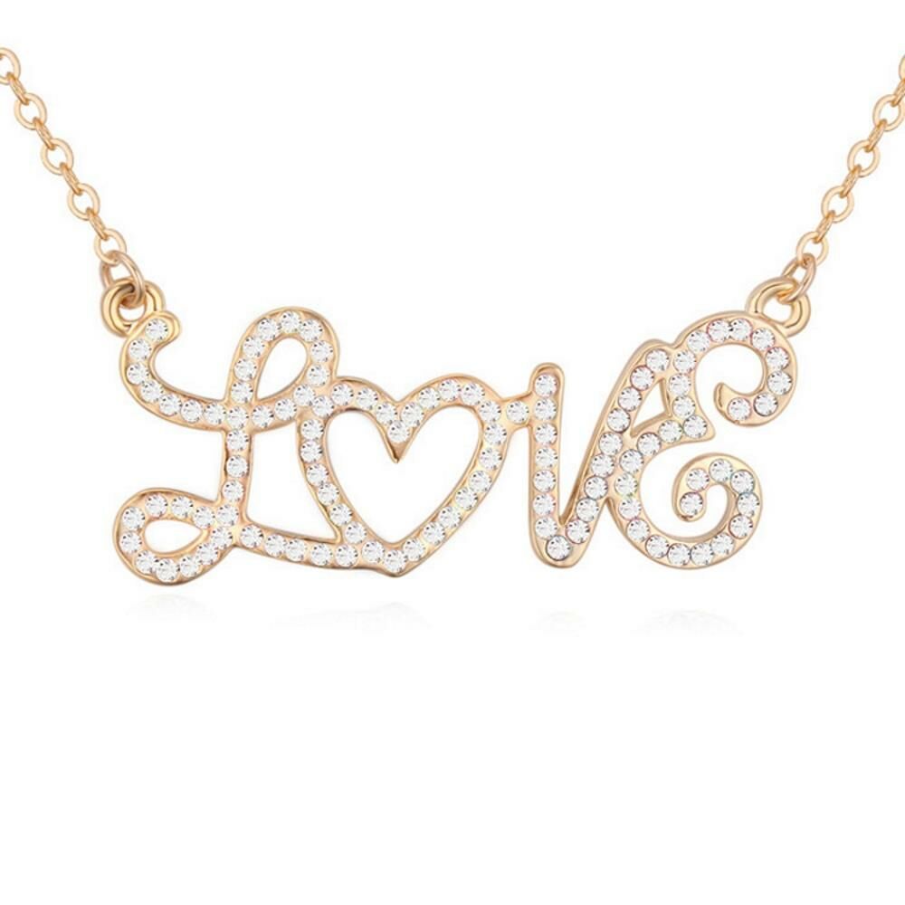 Kette Love Gold aus Messing Damen