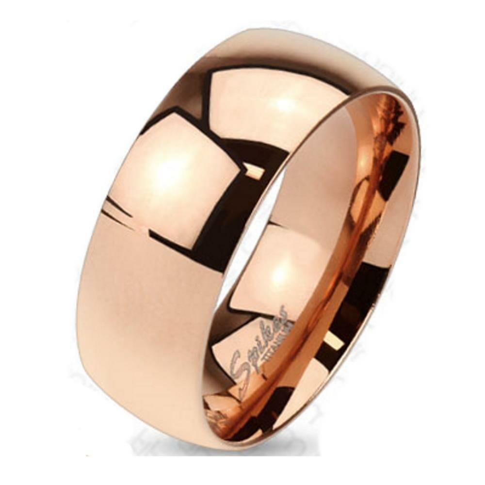 Ring klassisch Rosegold aus Titan Damen