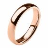 49 (15.6) Bungsa© TITAN RING ROSEGOLD Damen - 4mm Ring aus rosé-goldenem TITAN für Damen & Herren