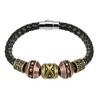 Armband Tribal Beads mit Magnetverschluss schwarz aus...