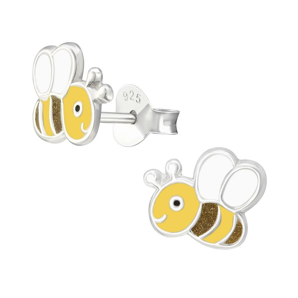 Ohrstecker Bienchen aus 925 Silber Kinder