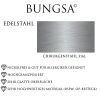 Creolen breit gewölbt 8mm Silber aus Edestahl Damen