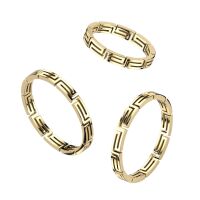 Ring Labyrinth mit Aussparungen gold aus Edelstahl Unisex