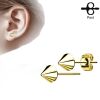 Ohrstecker Kegel 5mm aus Edelstahl Unisex