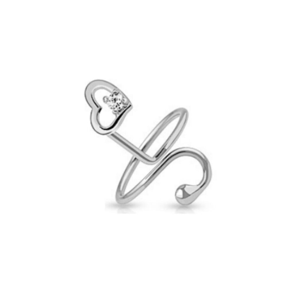 Zehenring Herz Silber aus Messing Unisex