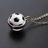 Kette Fußball Silber aus Edelstahl Unisex