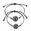 Freundschafts-Armband Set Tag und Nacht aus Nylon/Messing Unisex