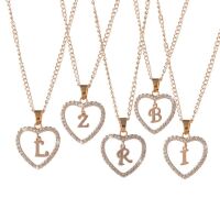 Kette Buchstaben Herz Rosegold aus Alloy Damen