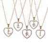 Kette Buchstaben Herz Rosegold aus Alloy Damen