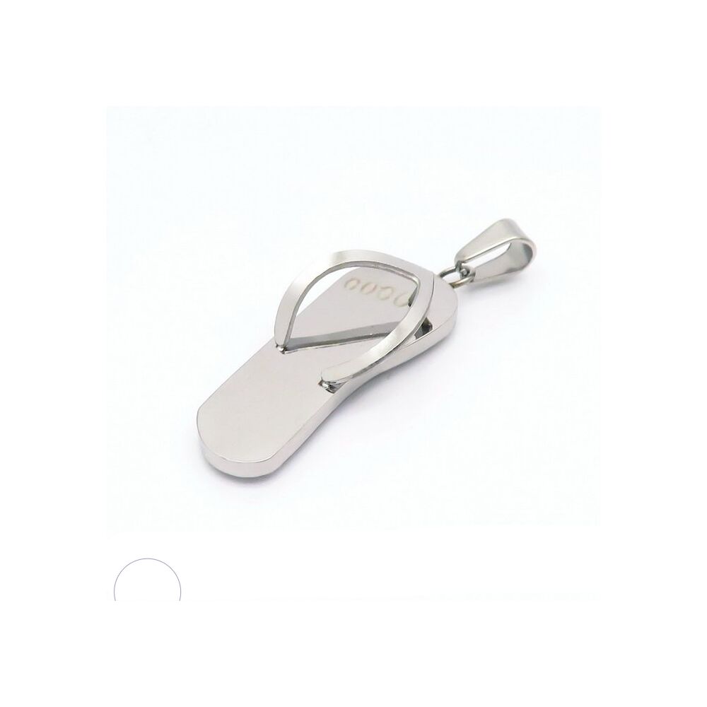 Anhänger Flip Flop Silber aus Edelstahl Unisex