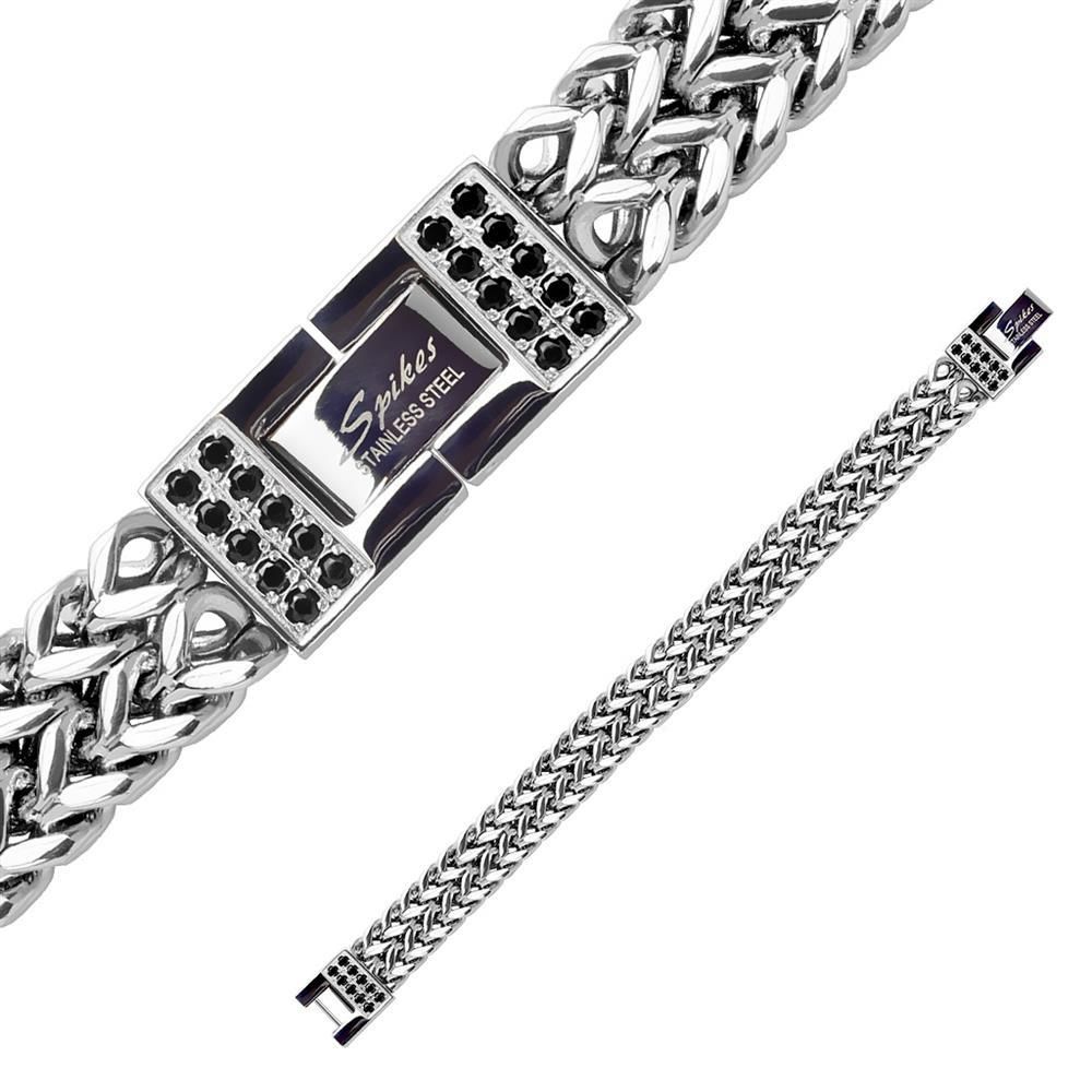 Armband mit Platte Edelstahl € Unisex, Kristallen & 53,99 aus Silber