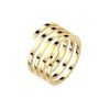 Ring Spirale goldfarben aus Edelstahl für Damen