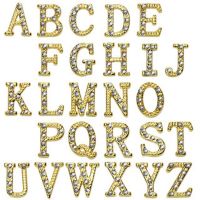 Anh&auml;nger Buchstaben Gold aus Messing Unisex