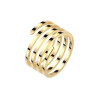 52 (16.6) Ring Spirale goldfarben aus Edelstahl für Damen