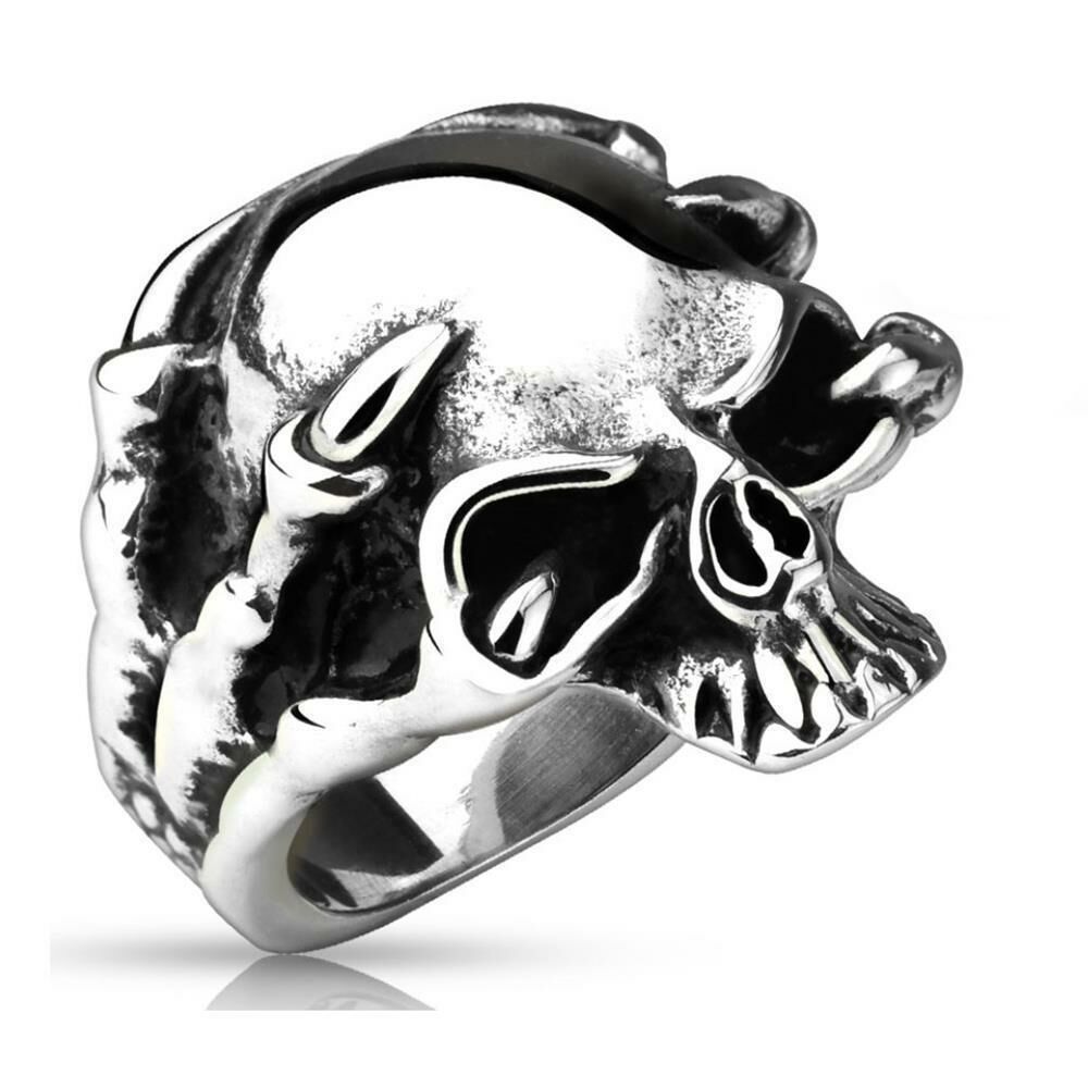 Ring Drachenklaue Silber aus Edelstahl Herren 70 (22.3)