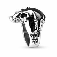 Ring Drachenklaue Silber aus Edelstahl Herren 70 (22.3)